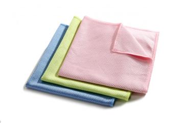 Diamond weave microfiber cleaning cloth