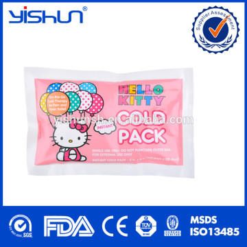 Disposable gel ice packs for injuries