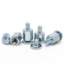 Blue-Zinc Plated Carbon Steel Single-Head Hexagonal Studs for PCB Board Isolation Columns