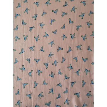 Birds Design Rayon Poplin shuttle 45S Printing Fabric