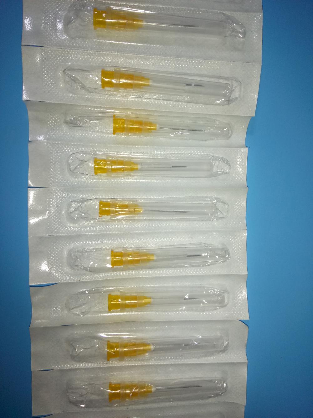 إبرة تحت الجلد معقمة 25g/26g/27g/28g/29g/30g