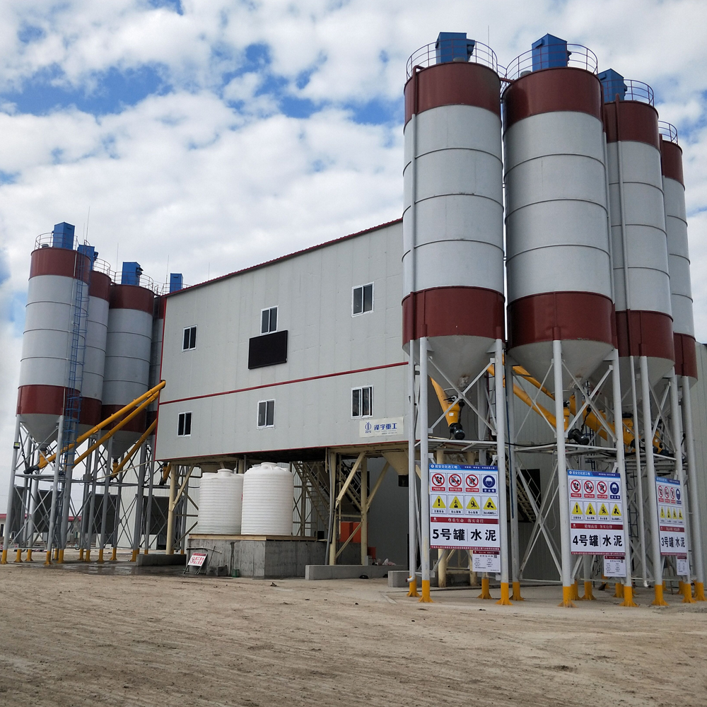 Fixed 90m3 Precast Small Concrete Batching Plant