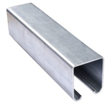 Sliding door roller track for hanging door trolley