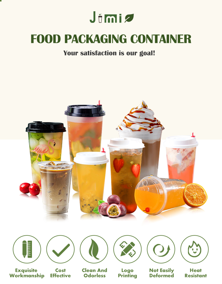 Custom Logo Printed Clear Pp Plastic Cups For Cold/hot Drinks & Bubble ...