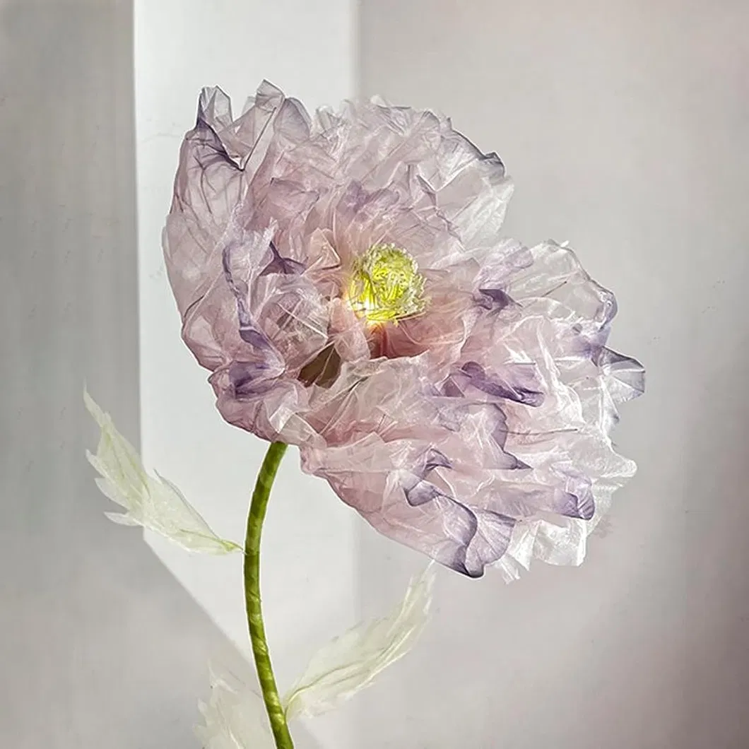 Enchanting Pink Peony Floral Decoration with Light for Events