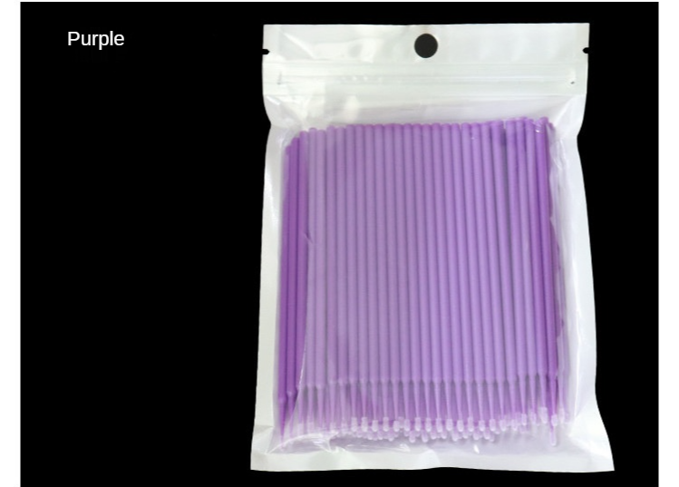 Disposable Cotton Swabs Brush Eyelash Extension Cleanser Disposable Individual Applicators Eyelash Extension Micro Brushes