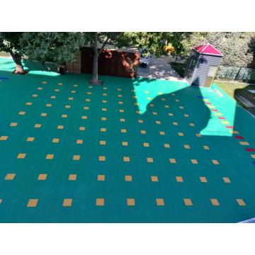 Kids Outdoor Playground Equipment Rubber Floors