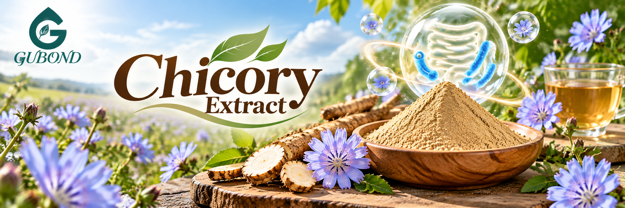 Extrato de raiz de Cichorium Intybus Cichorium Intybus Root Extract