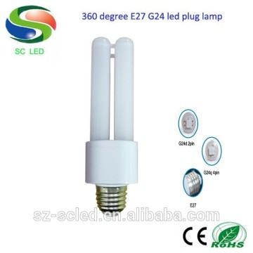 8W smd 2835 E27 360 degree led lights