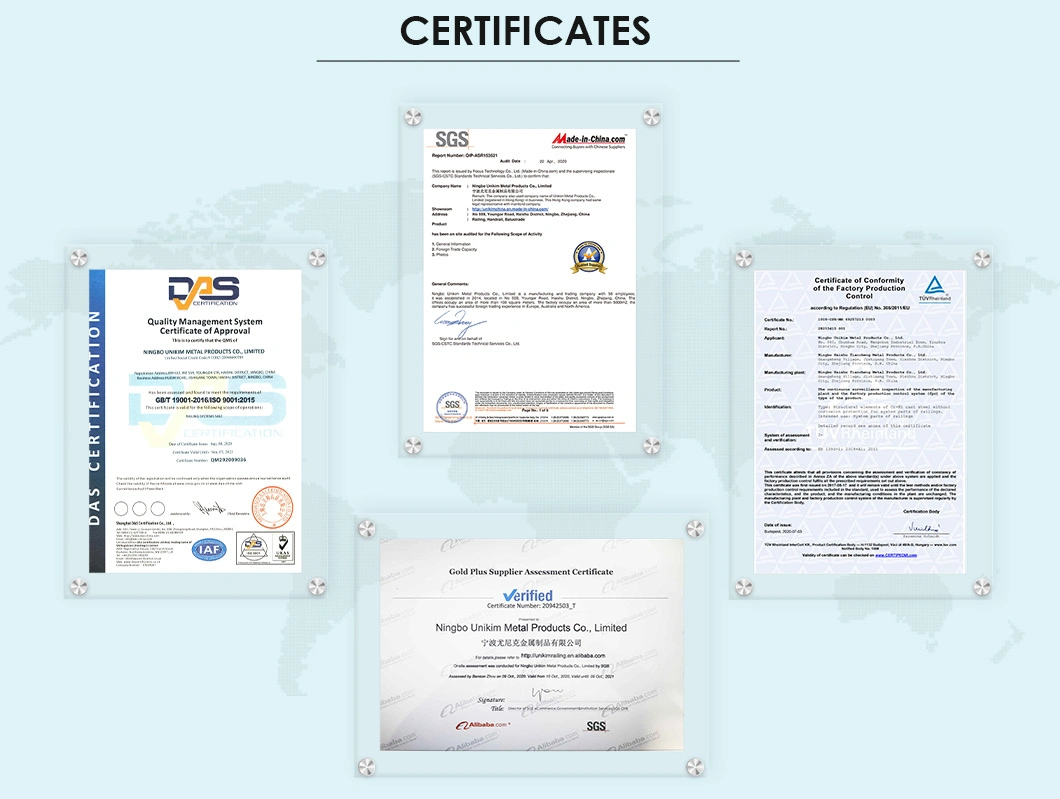 High Quality China Factory Customized Stainless Steel Deck Railing Posts with Ce