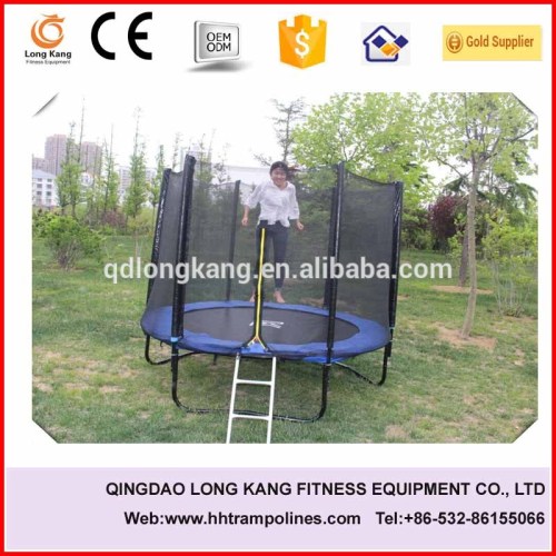 Adult trampoline model LK-8ft with enclosure and ladder for outdoor use