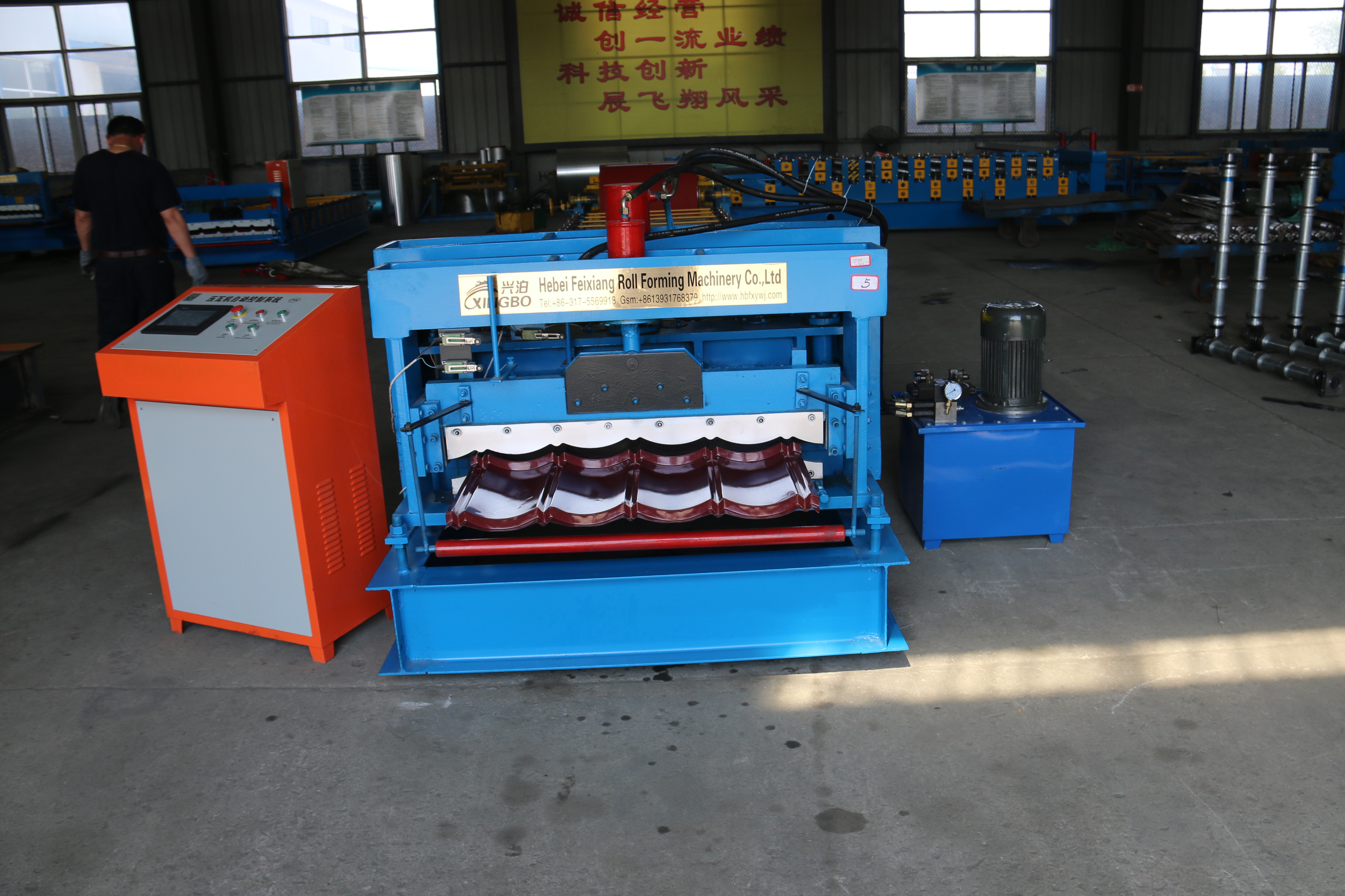 Hot sale glazed tiles roofing machine in thailand