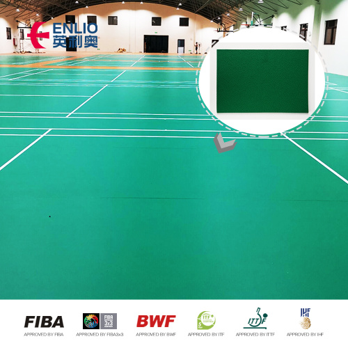 Lantai Lapangan Bulutangkis BWF Anti-slip berkualitas baik tikar lantai lapangan bulu tangkis