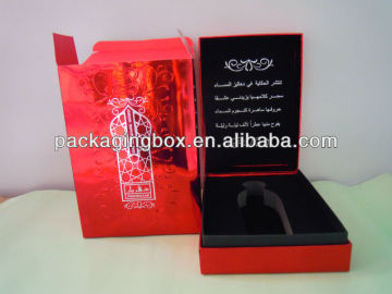 Paper Perfume Packaging Perfume Box With Match Style EVA Tray For Arab