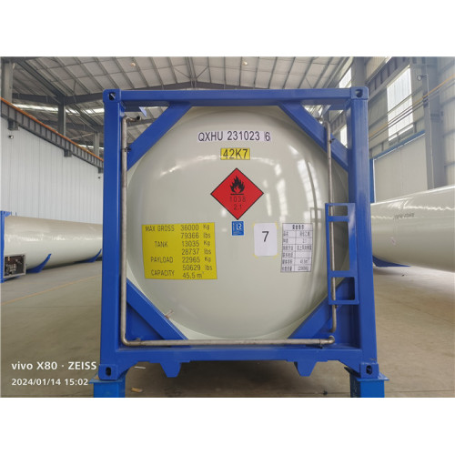 40ft 45.5m3 ISO Ethylene Tank Container