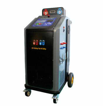Professional Garage AC Service: Automatic Dual Air Conditioning Refrigerant Gas Filling Machine for Freon 134A & 1234YF