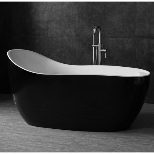 60 X 32 Whirlpool Tub Black Freestanding Acrylic Bathtubs