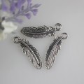 Hurtownie 200 sztuk Alloy Feather Charms DIY Art Decoration Handmade Bransoletka Kolczyk Biżuteria Ozdoba Akcesoria Ornament