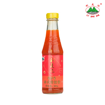 Salsa de chile dulce tailandés 320 g en botella de vidrio