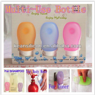 Silicone Carry-on-Approved Bottle/FDA Reusable Container/Cosmetics Software Sub Bottling