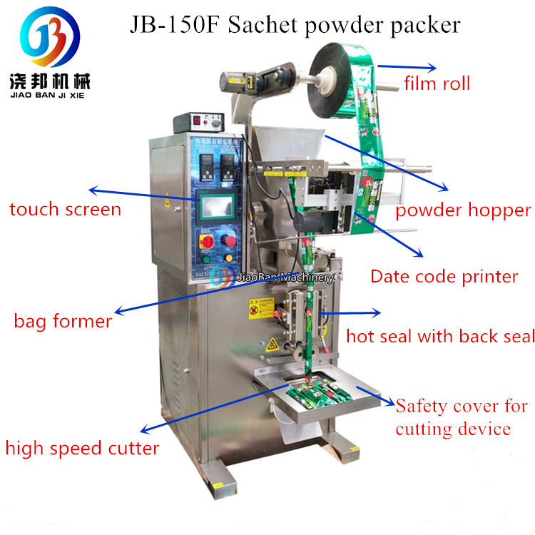 JB-280F Automatic High Speed Plastic Pouch Sachet Soy Milk Powder Stick Single Lane Packing Machine