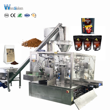 Fully Automatic Auger Doypack Pouch Bag Coffee Powder Packing Machine