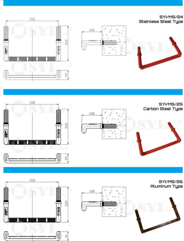 SYI Group Polypropylene manhole step step hanging Wall plastic step Factory