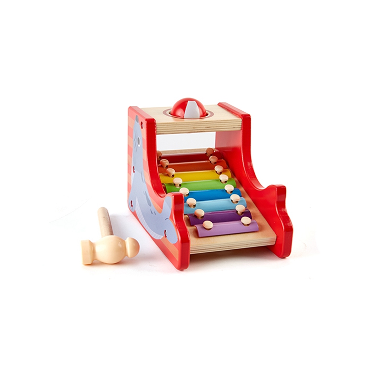 Children Hand Knock Instrument Wooden Lovely Xylophone Music Toy