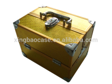 golden abs panel abs cosmetic box with tray XB-CS570