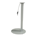 Adjustable height oval gas lift table base