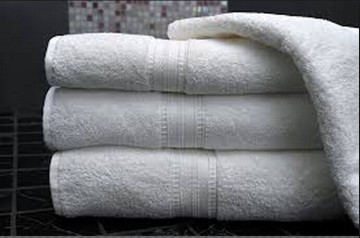 5 Star Hotel 100 Cotton 32/2 High Quality Satin Border Bath Towels