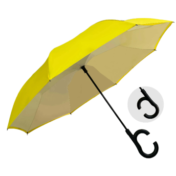 Large Upside down C shaped Automatic Umbrella