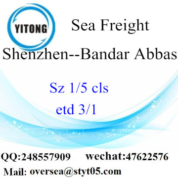 Puerto de Shenzhen LCL consolidación a Bandar Abbas