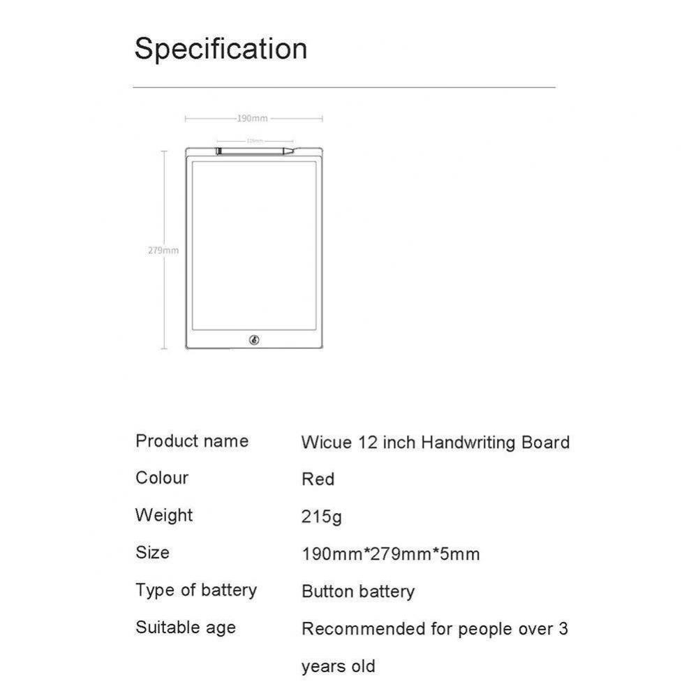 Wicue 10 Inch Writing Board