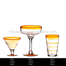 Orange chunky glass