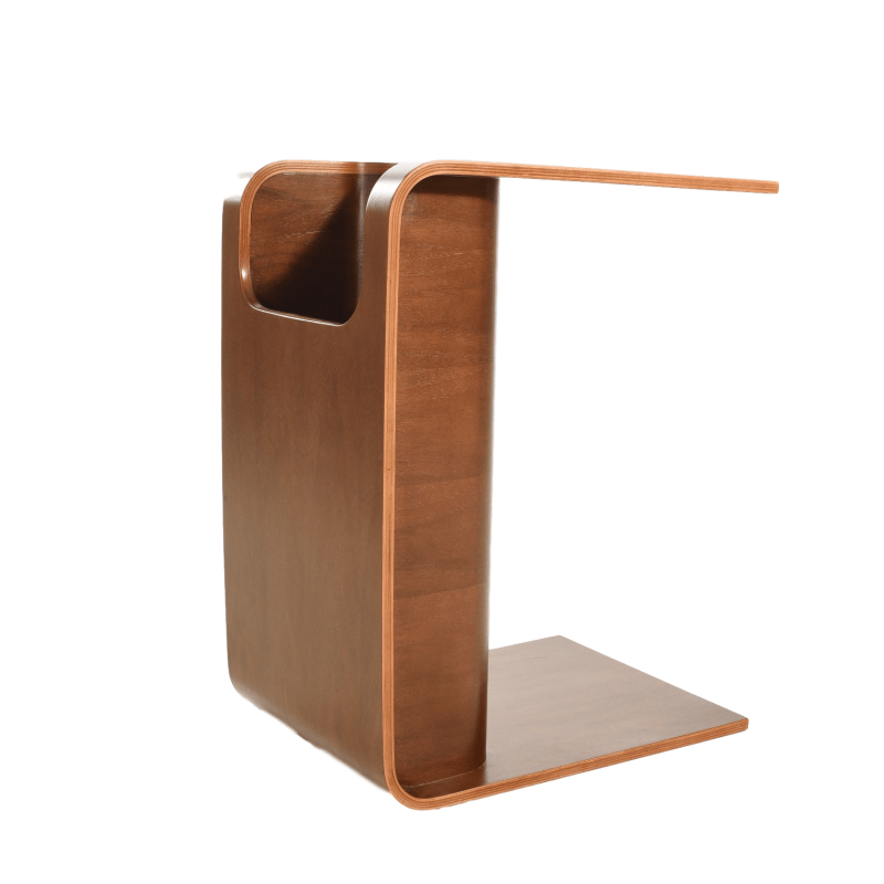 Table basse en contreplaqué de nature moderne Table d'appoint en bois courbé pour table d'angle de salon