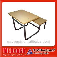 wooden old school desks ahd chair