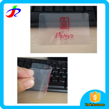 cheap transparent plastic pvc card printing