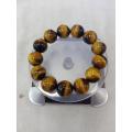 semi precious yellow tiger eye bracelet