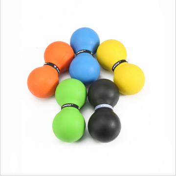 Double lacrosse rubber ball