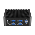 Industriële N5000 J4125 Mini PC met 6 Rs232