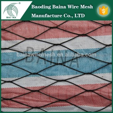 black oxide atainless steel wire rope mesh net/black oxide cable net