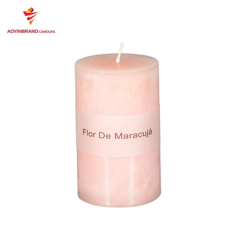 Classic Color Pillar Candles Scented Private Label Decorative Pillar Candle