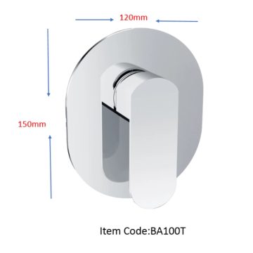 In-wall shower dold blandningsventil