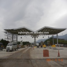 China prefabricated steel structure service station
