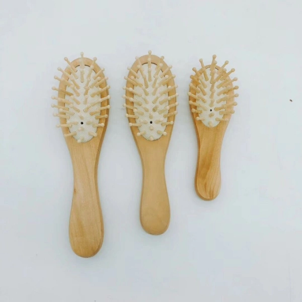 Wooden Grooing Paddle Hair Brush for Scalp Massage