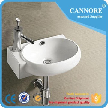 CERAMIC WALL HUNG CORNER WASH BASIN