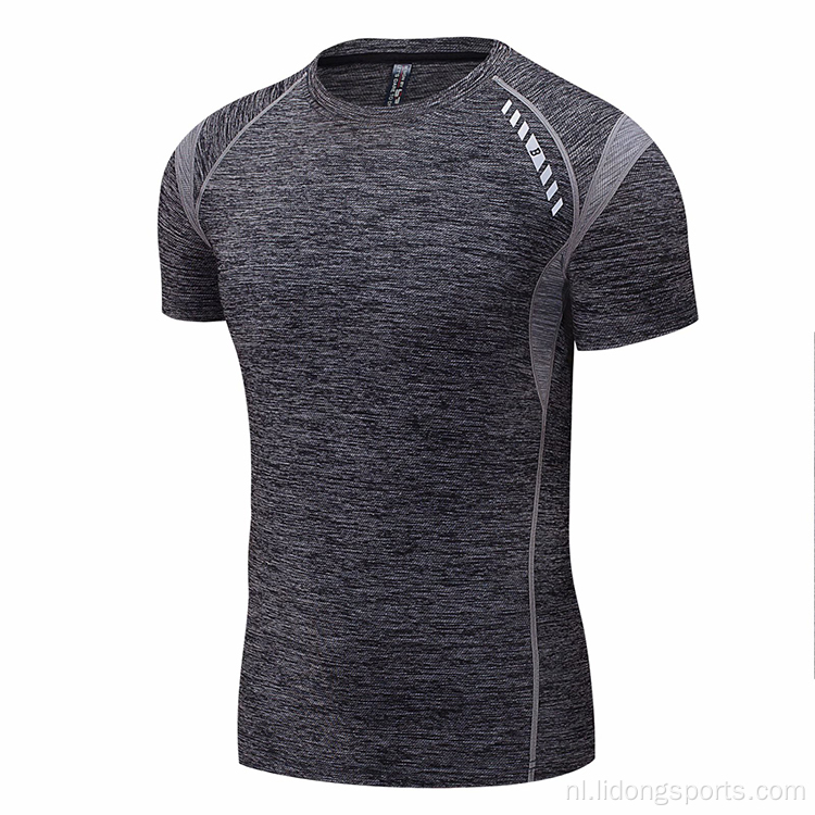 Fitness heren sportschool sport harddroogd shirt