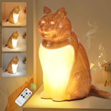 Cordless Cat-Themed Rechargeable Table Lamp