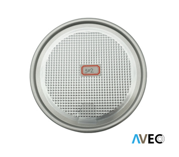 Aluminum easy peel off end lid